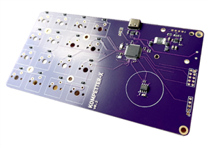 Kompetter-X: Macro Keyboard With Magnetic Rotary Sensor